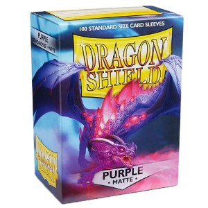 Dragon Shield TCG - 100 Matte Dual Trading Card Sleeves - Miasma Purple