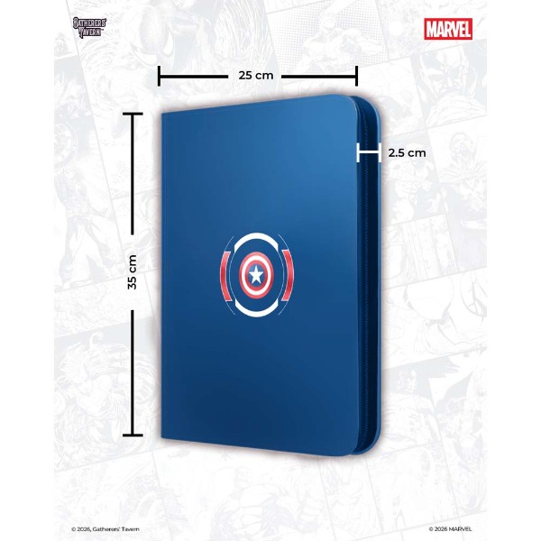 Gatherer’s Tavern – TCG – Marvel Super Heroes Domaru 9 Pocket Binder – Captain America - Packshot 4