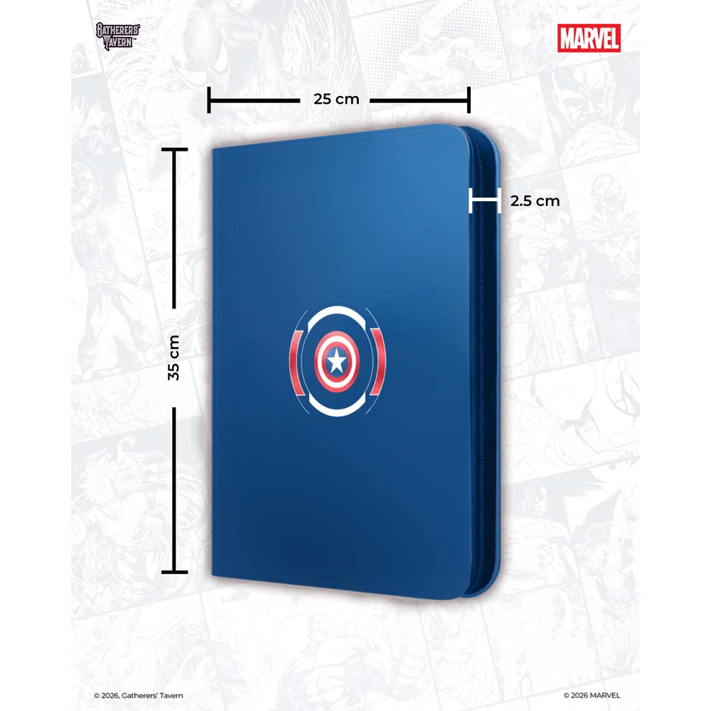 Gatherer’s Tavern – TCG – Marvel Super Heroes Domaru 9 Pocket Binder – Captain America - Packshot 4