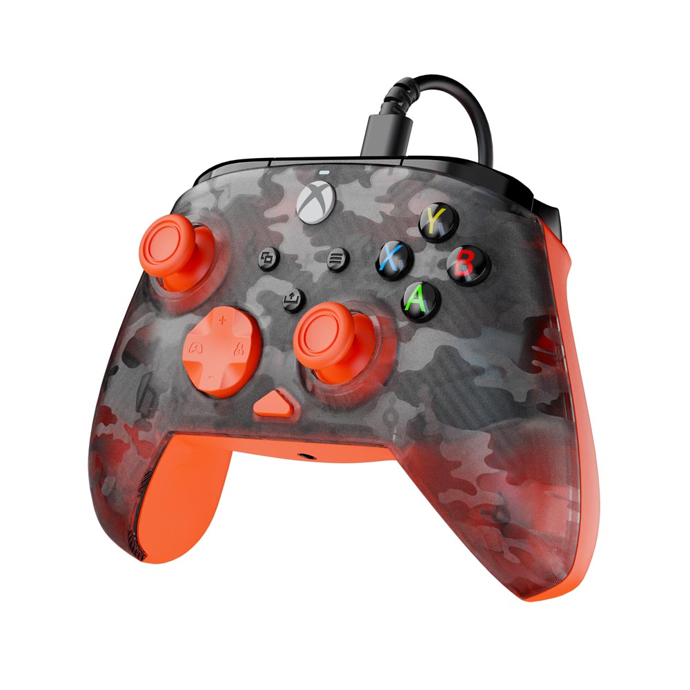 Turtle Beach - Rematch Core Wired Controller for Xbox – Ghost Black Camo/Orange - Packshot 3