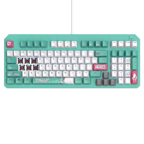 ASUS TUF Gaming K3 Gen II Keyboard - Hatsune Miku Edition - Packshot 5