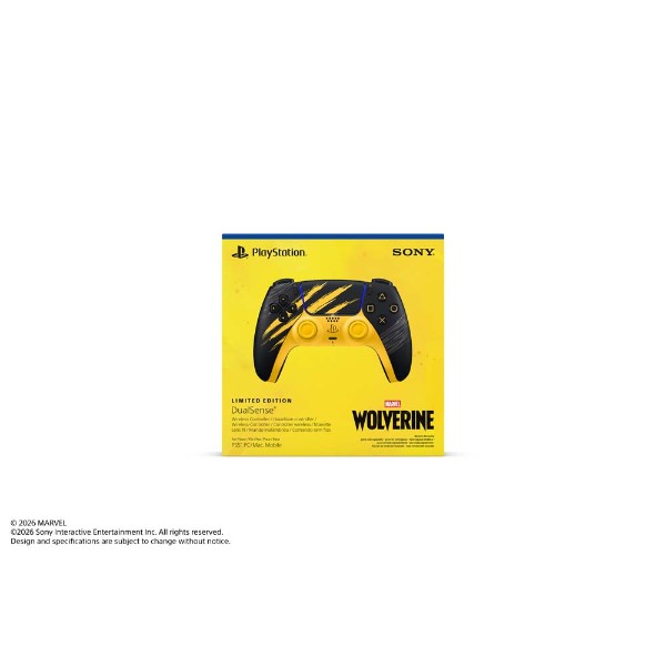 PlayStation 5 DualSense Wireless Controller - Marvel’s Wolverine Battle Yellow Limited Edition - Packshot 5