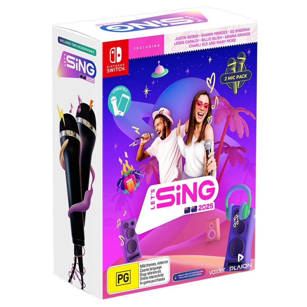 Let's Sing 2025 + Microphone 2-Pack - Packshot 1
