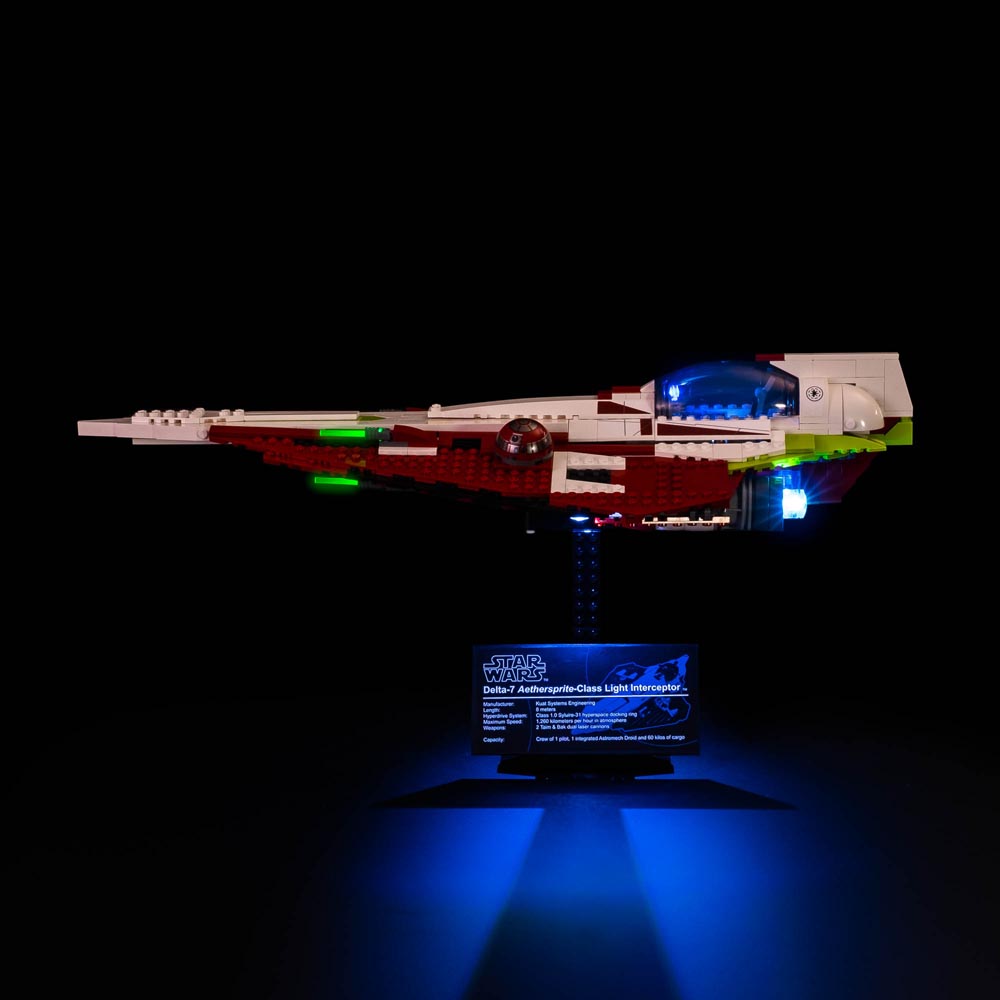 Light My Bricks - Star Wars - Obi-Wan's Jedi Starfighter (LEGO #10215) Light Kit - Packshot 6