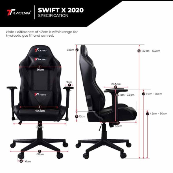TTRacing Swift X 2020 Gaming Chair - Grey - Packshot 6