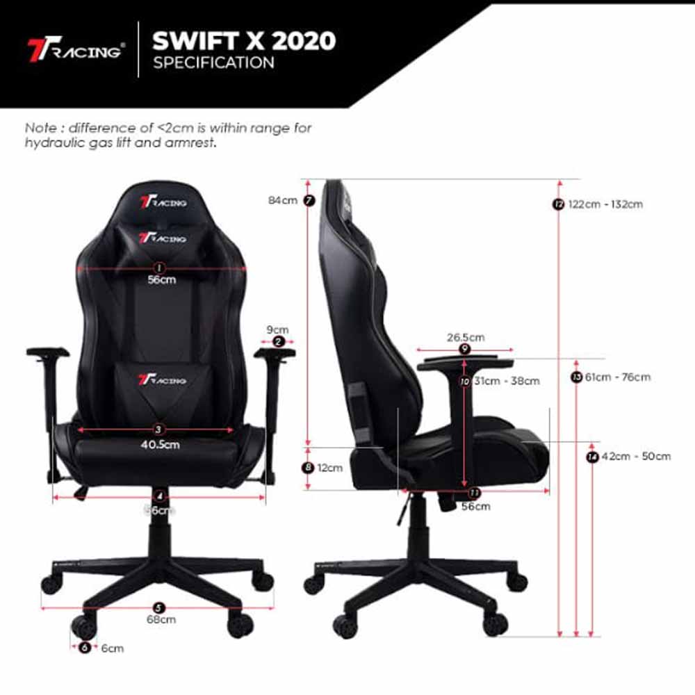 TTRacing Swift X 2020 Gaming Chair - Grey - Packshot 6