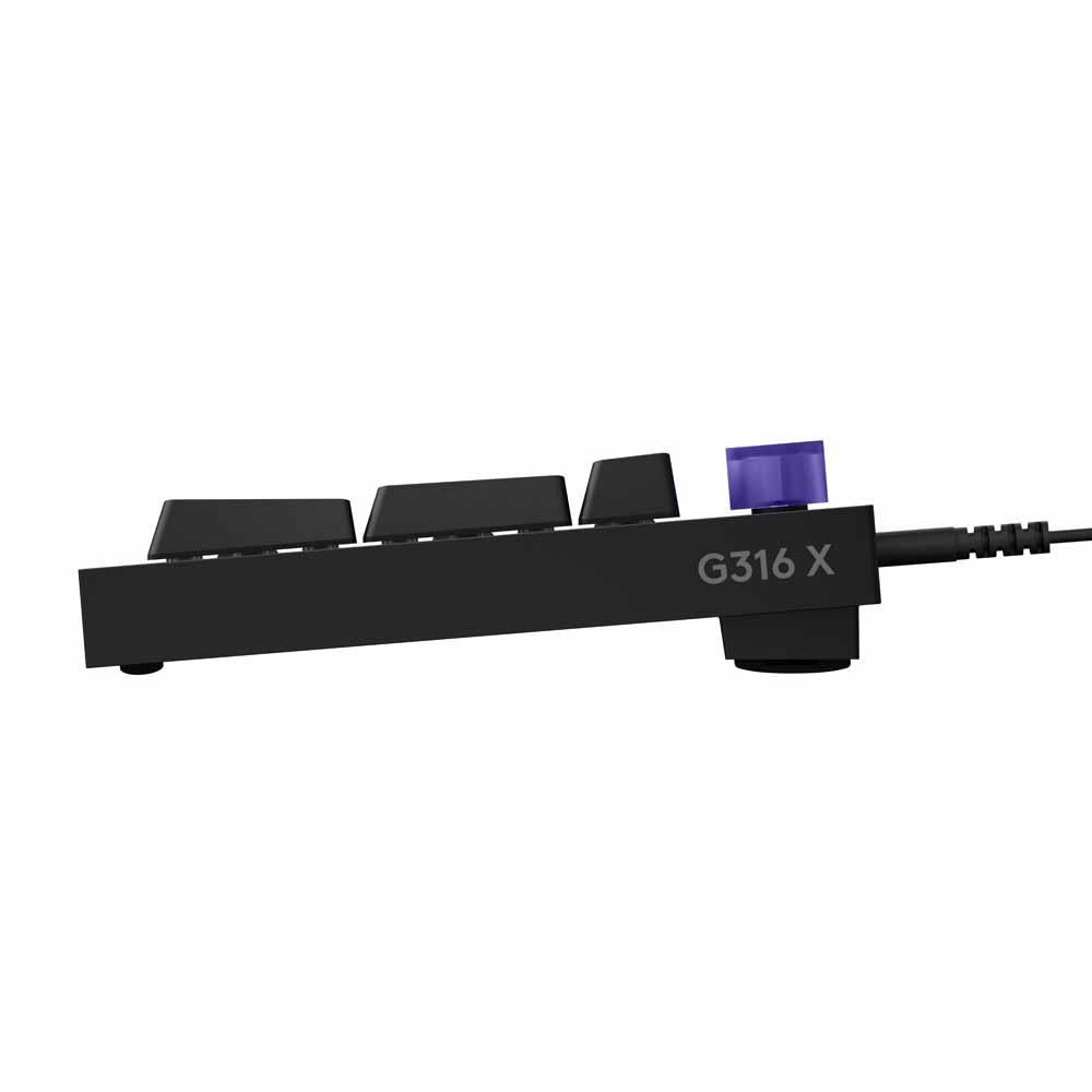 Logitech G316 X Gaming Keyboard - Black - Packshot 4