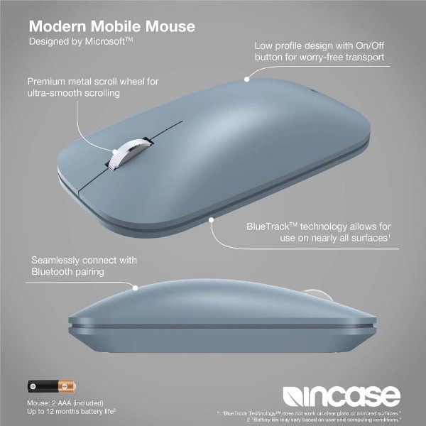 Incase - Modern Mobile Mouse Ice - Blue - Packshot 5