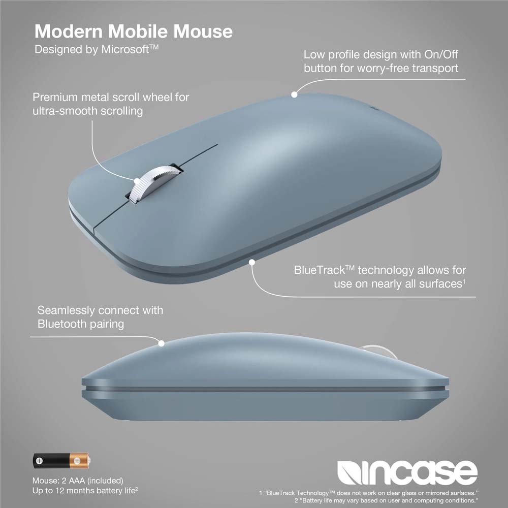Incase - Modern Mobile Mouse Ice - Blue - Packshot 5
