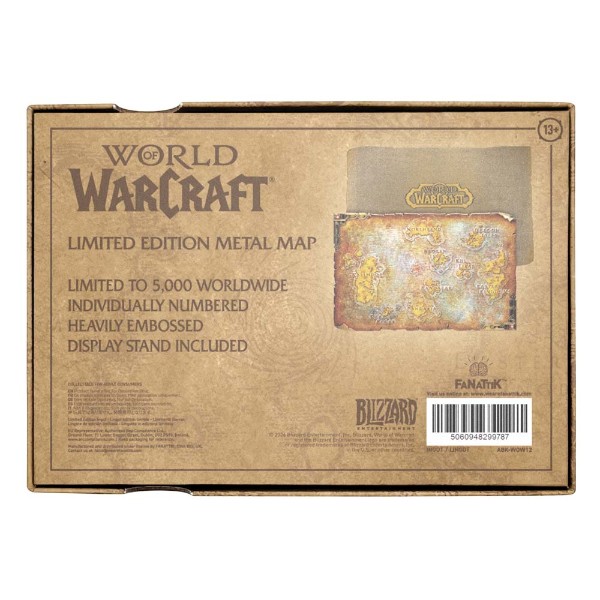World of Warcraft - Metal Map of Azeroth Limited Edition Replica - Packshot 6