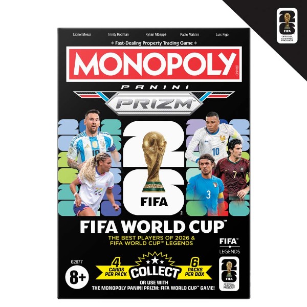 Monopoly Panini Prizm FIFA World Cup Trading Cards Booster Blaster Box - Packshot 1