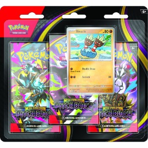 Pokemon - TCG - Mega Evolution Pitch Black 3-Pack Blister