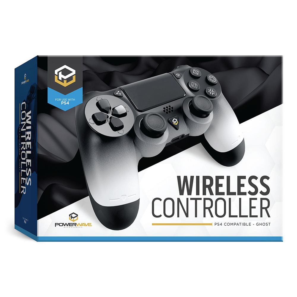 Powerwave PS4 Wireless Controller - Ghost - Packshot 3