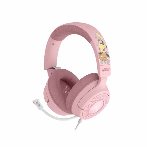 Razer - Kraken V4 X Eevee/Pikachu Pokemon Edition Wired Gaming Headset - Packshot 2