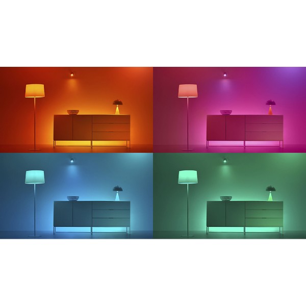 WiZ Spot 50W PAR16 GU10 Glass Smart Bulb - Colour & Tunable White - Packshot 3