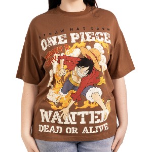 One Piece - Luffy Wanted Dead or Alive Oversized T-Shirt