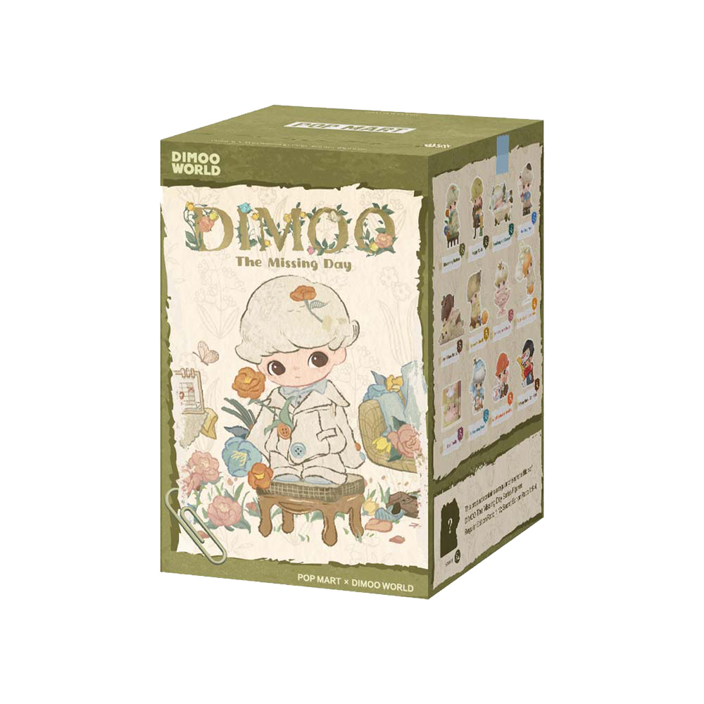 DIMOO The Missing Day ボックス POP MART - DIMOO The Missing Day Series Blind Box (Single Box