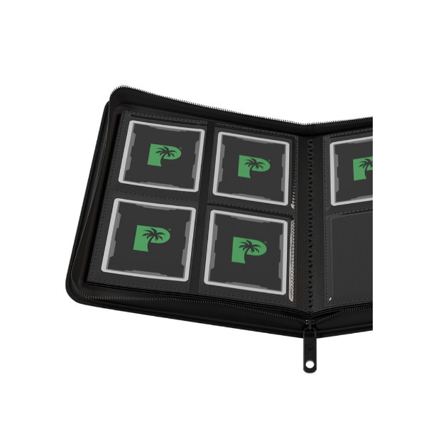 Palms Off Gaming - Collector's Series 4 Pocket Zip Trading Card Binder - Black - Packshot 2