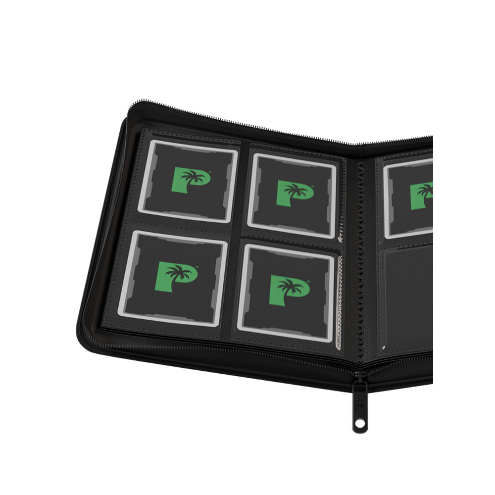 Palms Off Gaming - Collector's Series 4 Pocket Zip Trading Card Binder - Black - Packshot 2