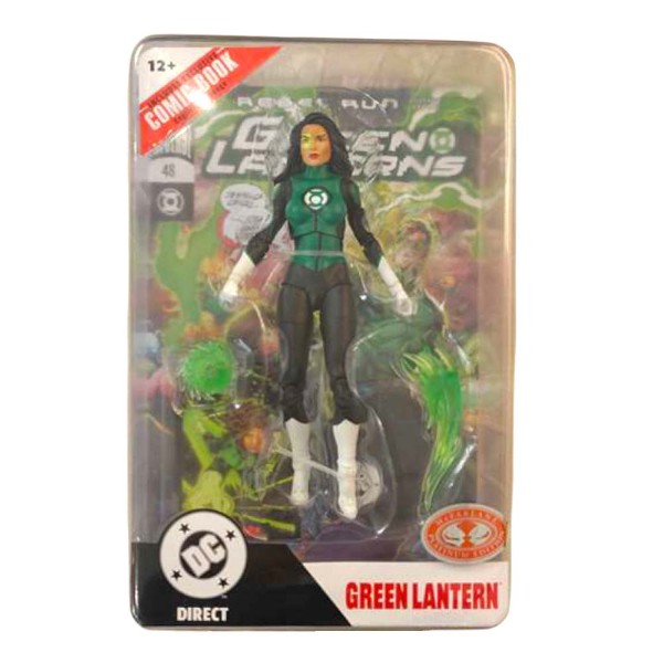 DC Comics - DC Mutiverse Green Lantern Jesscia Cruz (Green Lanterns #48) 7" Action Figure with Comic - Packshot 3