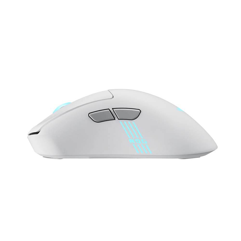 ASUS ROG - Keris II Origin eSports Ergo Wireless Gaming Mouse - White - Packshot 3
