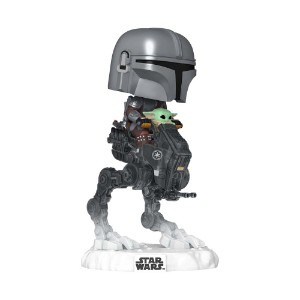 Star Wars - The Mandalorian & Grogu - The Mandalorian with Grogu in Imperial Remnant AT-RT Deluxe Pop! Ride