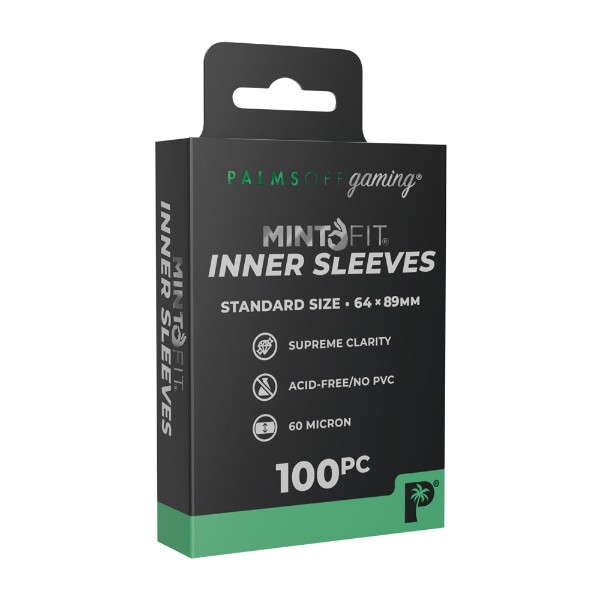 Palms Off Gaming - MintFit Inner Sleeves - Standard Size - 100pc - Packshot 1