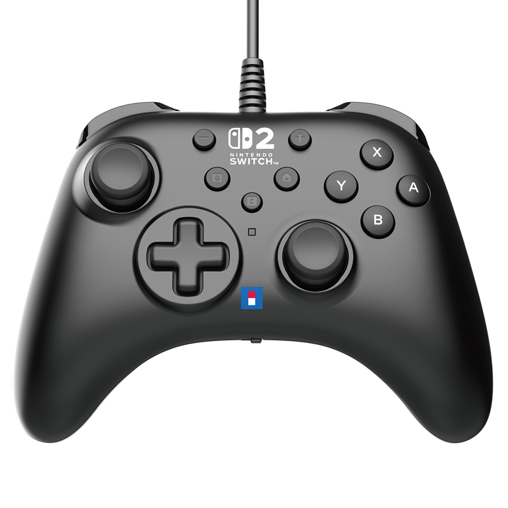 Hori Turbo Gamepad Wired Controller for Nintendo Switch 2 - Black - Packshot 1