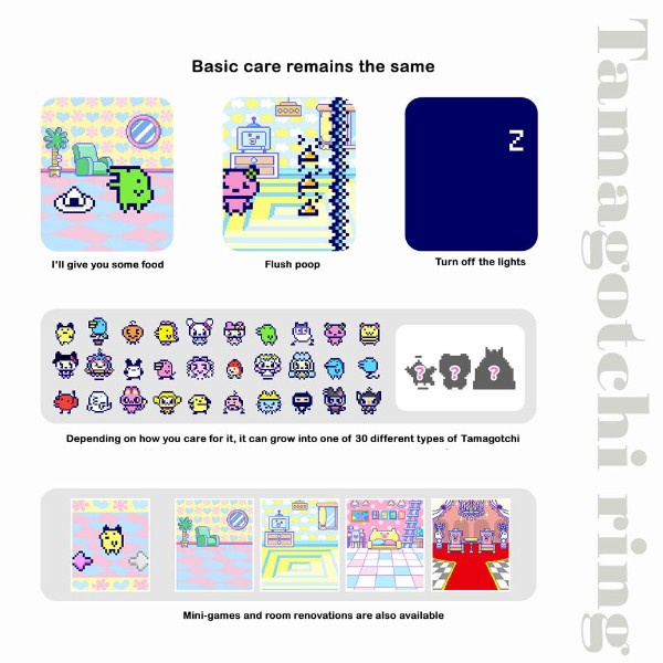 Tamagotchi - Tamagotchi Ring - Pink & White Pearl - Packshot 3