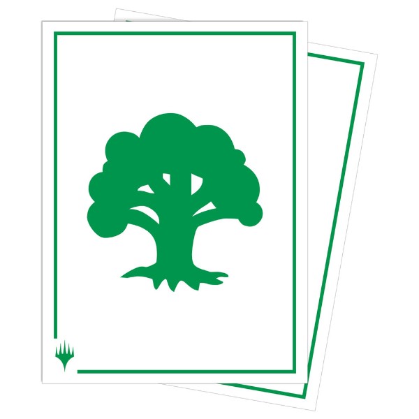 Magic: The Gathering - TCG - ULTRA PRO Mana 8 105ct Apex Deck Protector Sleeves - Forest - Packshot 1