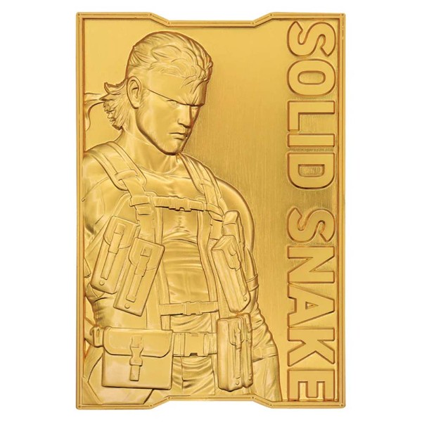 Metal Gear Solid 2 - 24k Gold Plated Snake Ingot - Packshot 1