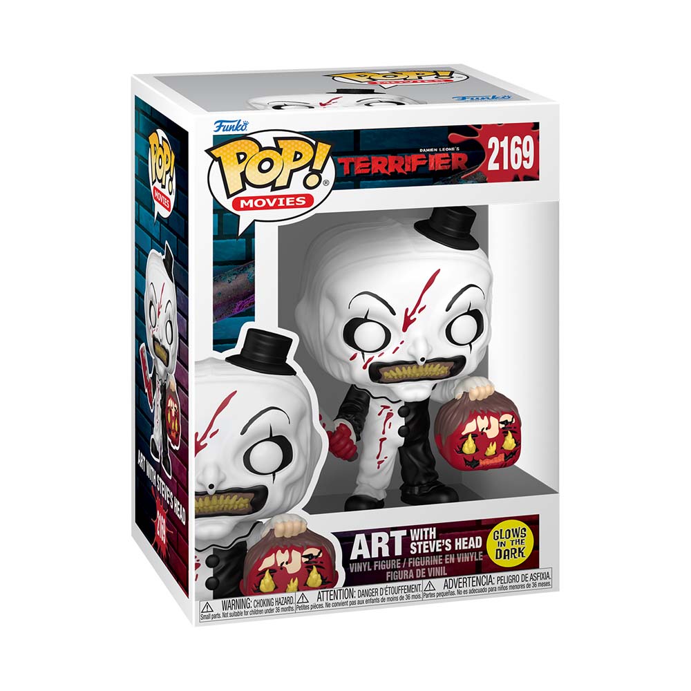 Terrifier - Art with Steve's Head Glow Pop! Vinyl Figure - Packshot 3