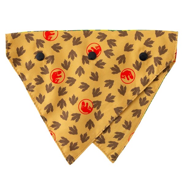Jurassic Park - Camouflage/T-Rex Tracks Pet Bandana - M/L - Packshot 2