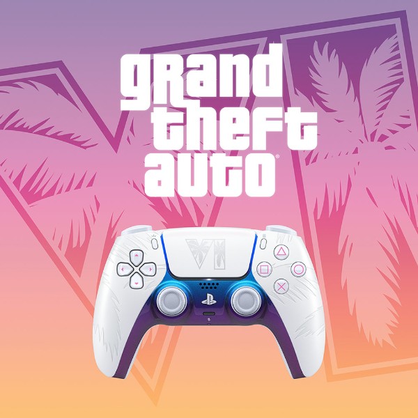 PlayStation 5 DualSense Wireless Controller - Grand Theft Auto VI Limited Edition - White - Packshot 2