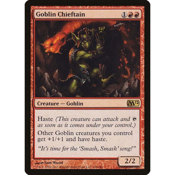 Magic: The Gathering - TCG - Magic 2012 (M12) - Goblin Chieftain 138 Foil - Packshot 1
