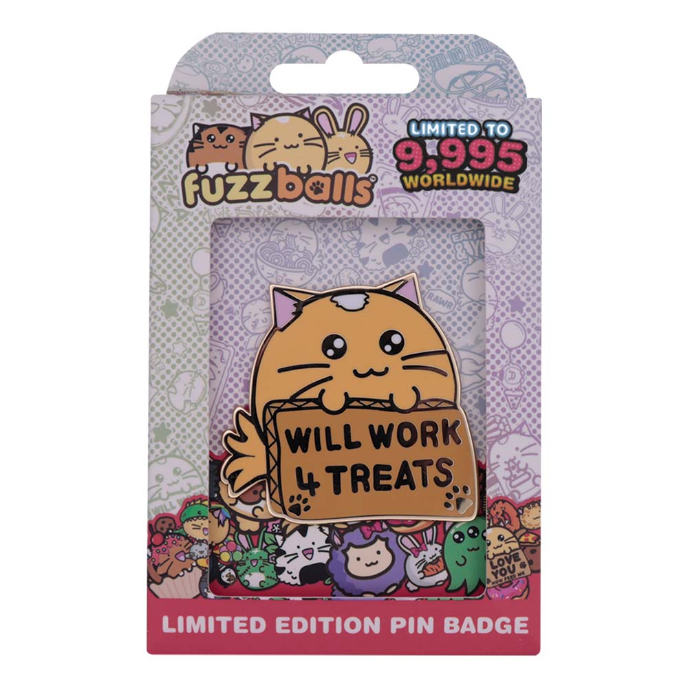 Fuzzballs - Whisky Will Work 4 Treats Pin - Clothing - EB Games Australia
