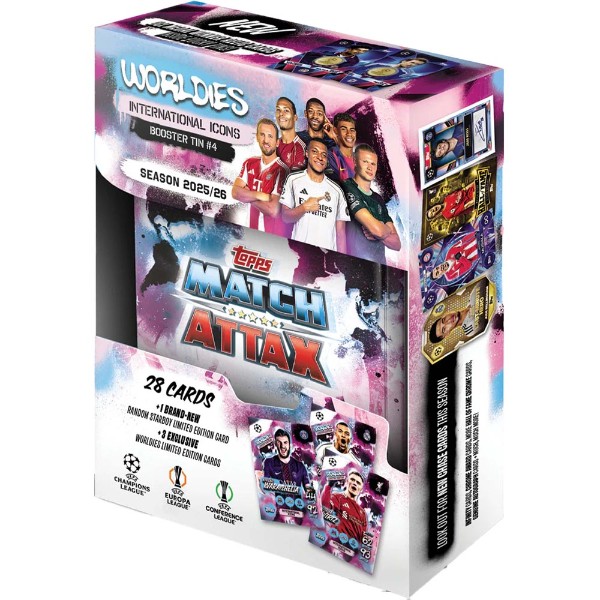UEFA - TC - Topps Match Attax Champions League 2025 - 2026 Edition Mini Tin (Assorted) - Packshot 4