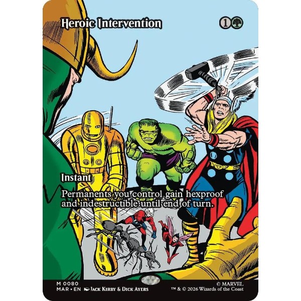 Magic: The Gathering - TCG - Marvel Universe Eternal-Legal - Heroic Intervention (Borderless) Normal 80 - NM/M - Packshot 1