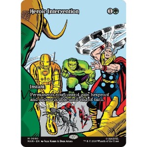 Magic: The Gathering - TCG - Marvel Universe Eternal-Legal - Heroic Intervention (Borderless) Normal 80 - NM/M