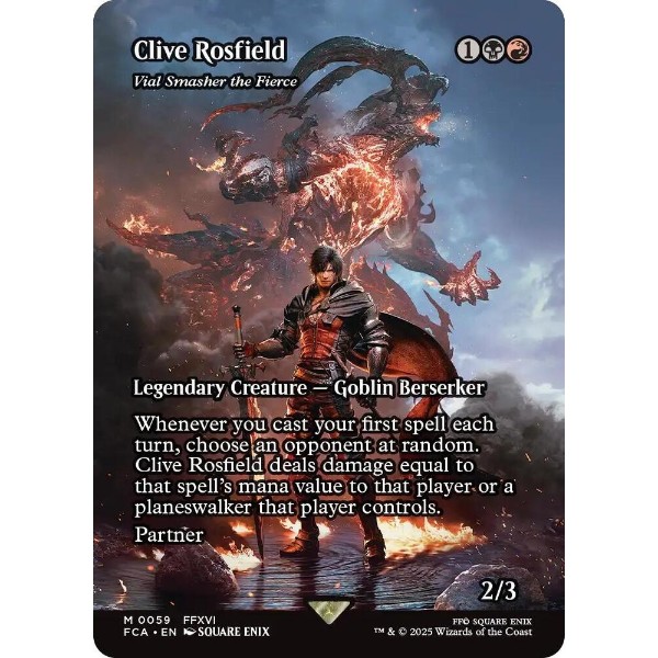 Magic: The Gathering - TCG - FINAL FANTASY: Through the Ages - Clive Rosfield - Vial Smasher the Fierce (Showcase) Normal 59 - NM/M - Packshot 1