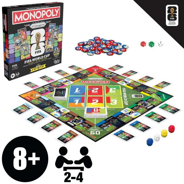 Monopoly Panini Prizm FIFA World Cup Edition Board Game - Packshot 2