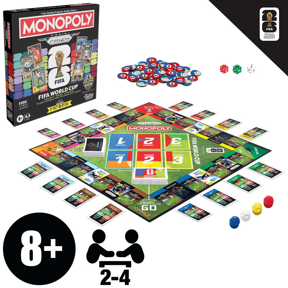 Monopoly Panini Prizm FIFA World Cup Edition Board Game - Packshot 2