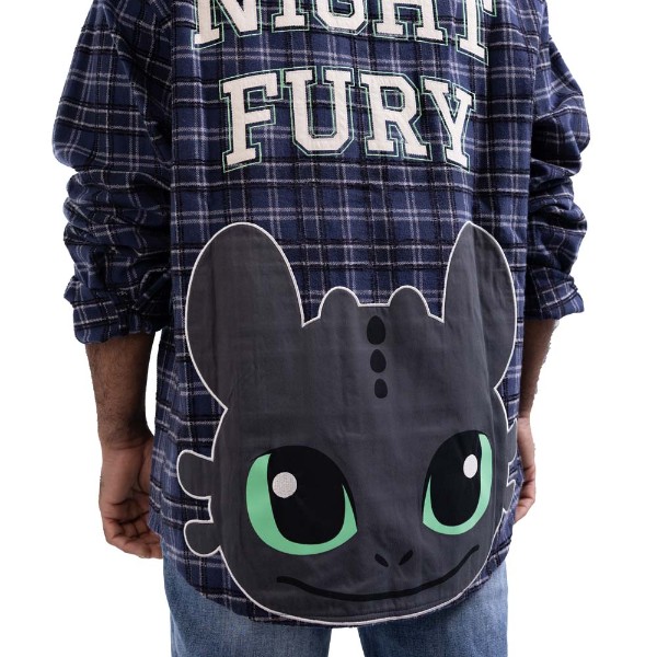 How to Train Your Dragon - Night Fury Flannel Long-Sleeve Shirt - Packshot 5