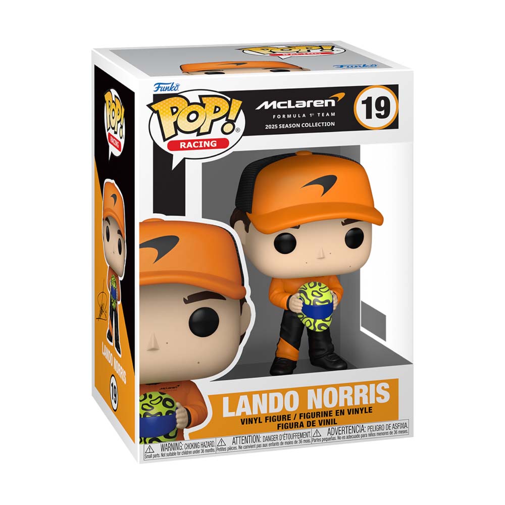 F1 - McLaren - Lando Norris (Holding Helmet) Pop! Vinyl Figure - Packshot 2