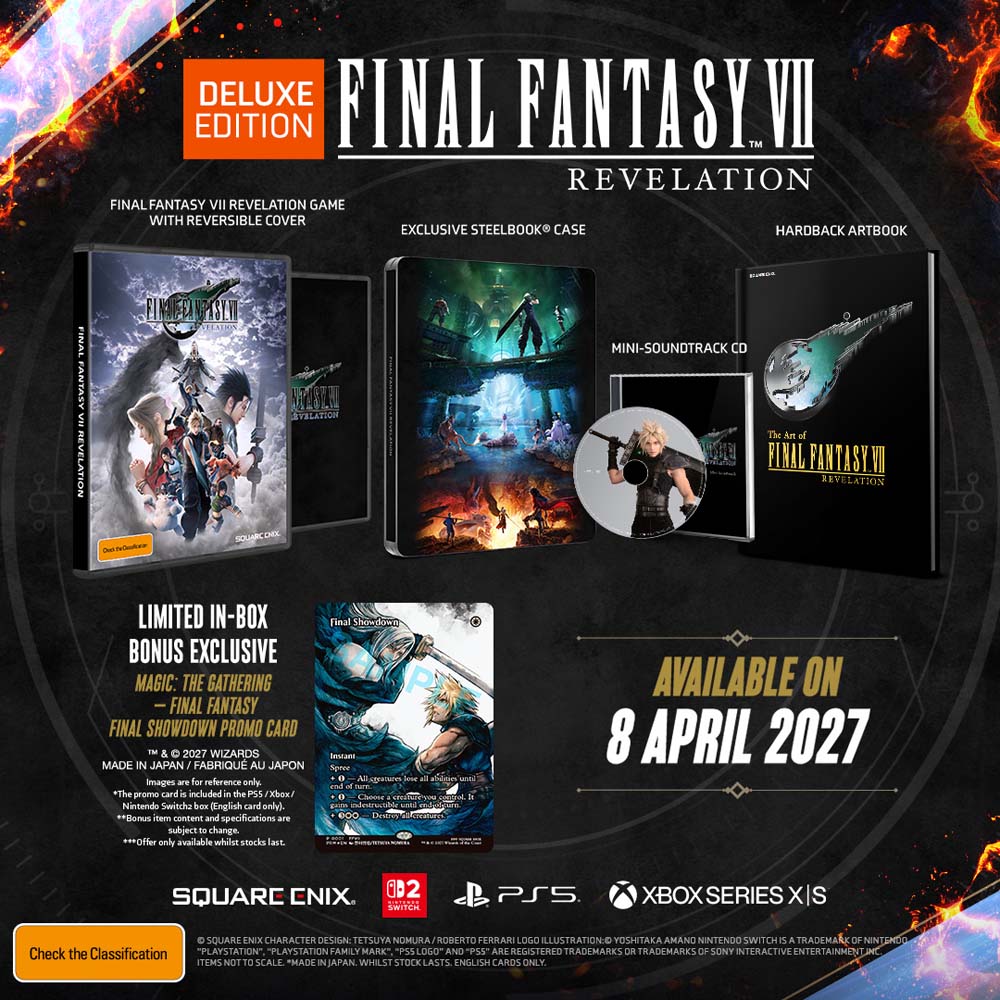 FINAL FANTASY VII REVELATION Deluxe Edition (+ Exclusive Magic: The Gathering - FINAL FANTASY Promo Card) - Packshot 2
