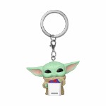 Star Wars – The Mandalorian & Grogu – Grogu with Food Pocket Pop! Keyring