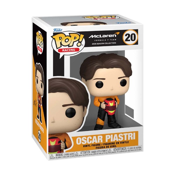 F1 - McLaren - Oscar Piastri (Holding Helmet) Pop! Vinyl Figure - Packshot 2