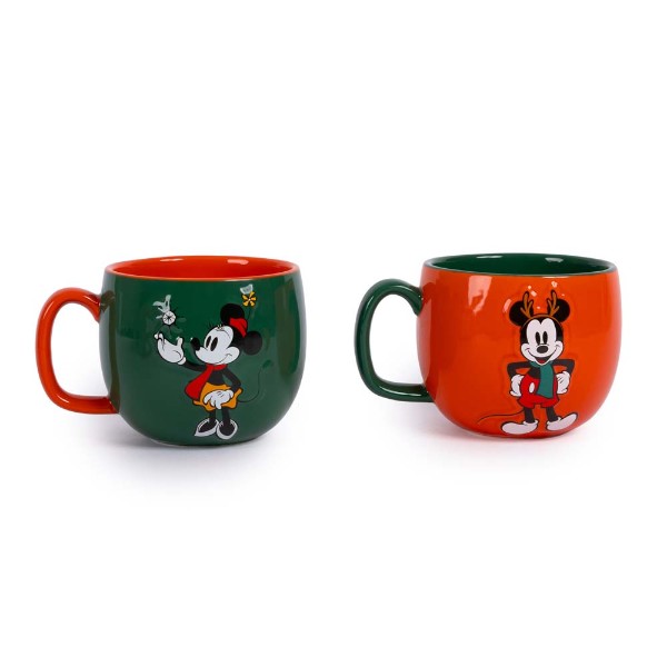 Disney - Mickey Mouse - Mickey and Minnie Festive Mug 2-Pack - Packshot 1