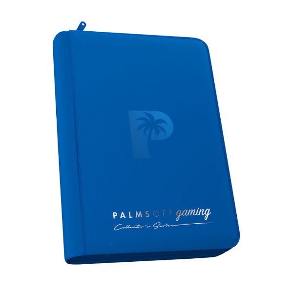 Palms Off Gaming - Collector's Series 4 Pocket Zip Trading Card Binder - Blue - Packshot 1