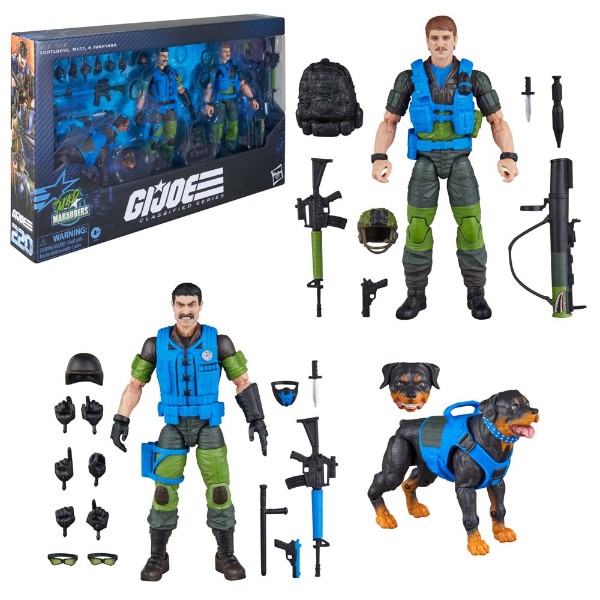 G.I. Joe - Classified Series #220 - Mad Marauders Footloose, Mutt, & Junkyard Action Figures & Dog - Packshot 1